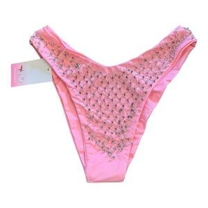 Oceanus Embellished Bikini Bottom NWT